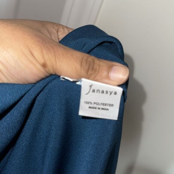 Women's Turquoise Kurti Top,Tunic length or midi dress Casual wear L NWOT - Picture 9 of 10